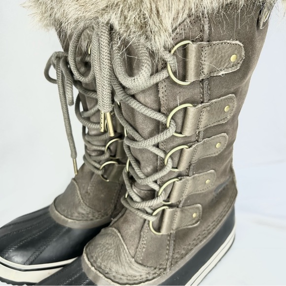 Sorel Joan of Arctic Tall Waterproof Suede Winter Snow Boots Size 10.5 - Picture 5 of 15